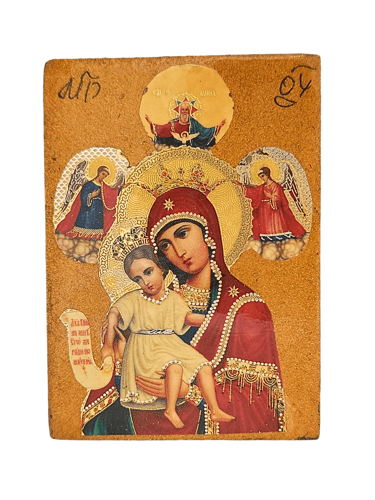 Porta Terço Bizantino Ícone Nossa Senhora 7 x 5 x 3 cm-TerraCotta Arte Sacra