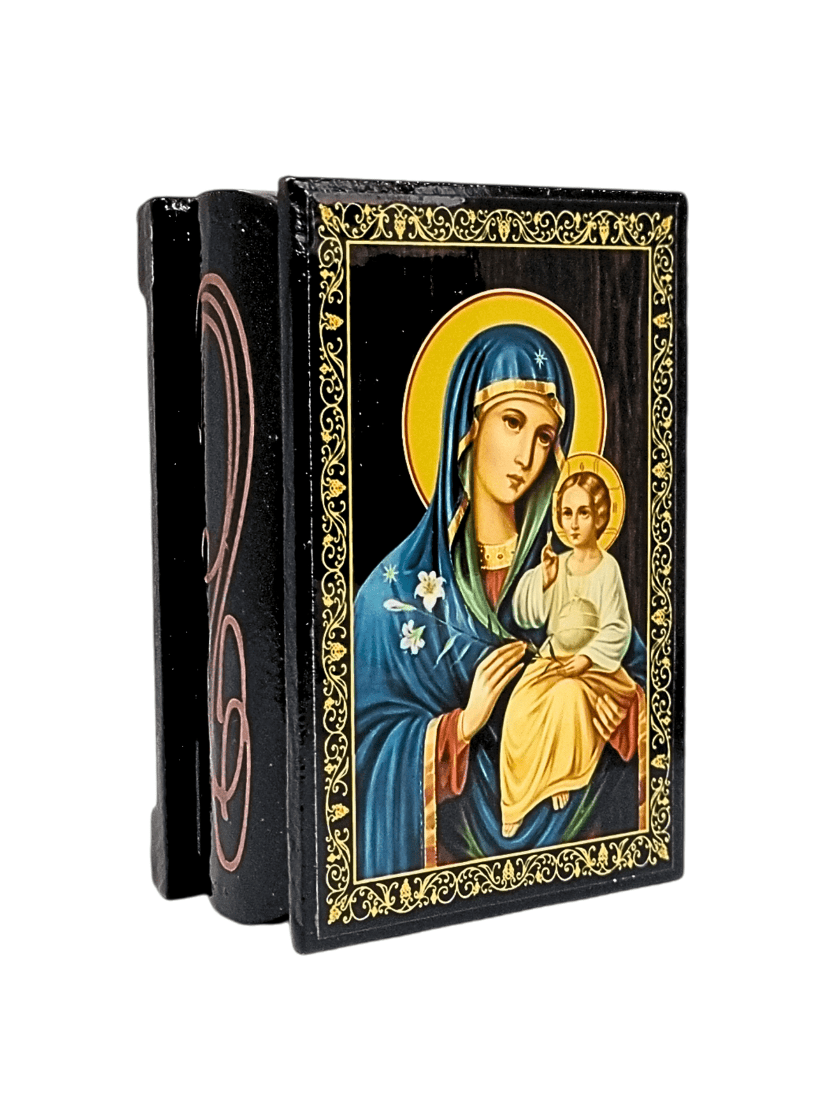 Porta Terço Bizantino Nossa Senhora do Lírio 6 x 9 x 3,5 cm-TerraCotta Arte Sacra