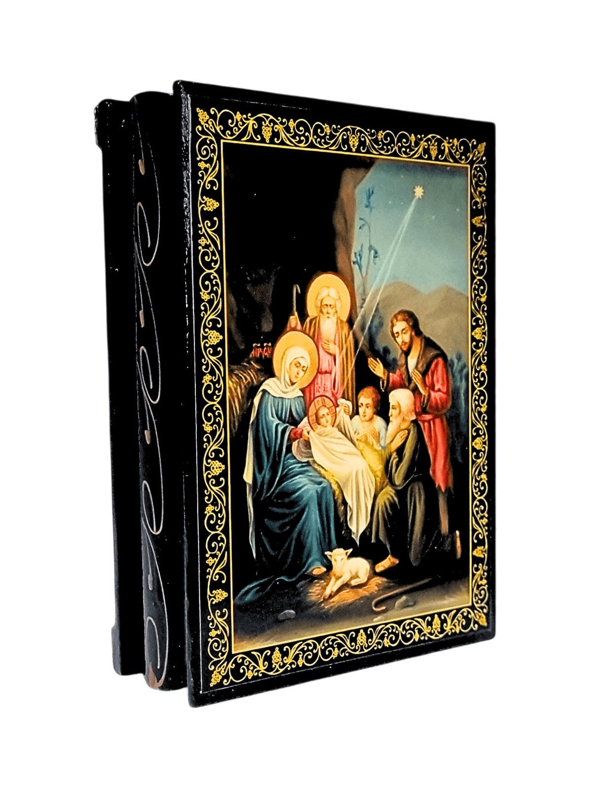 Porta Terço Bizantino O Nascimento de Cristo 14 x 10 x 3 cm-TerraCotta Arte Sacra