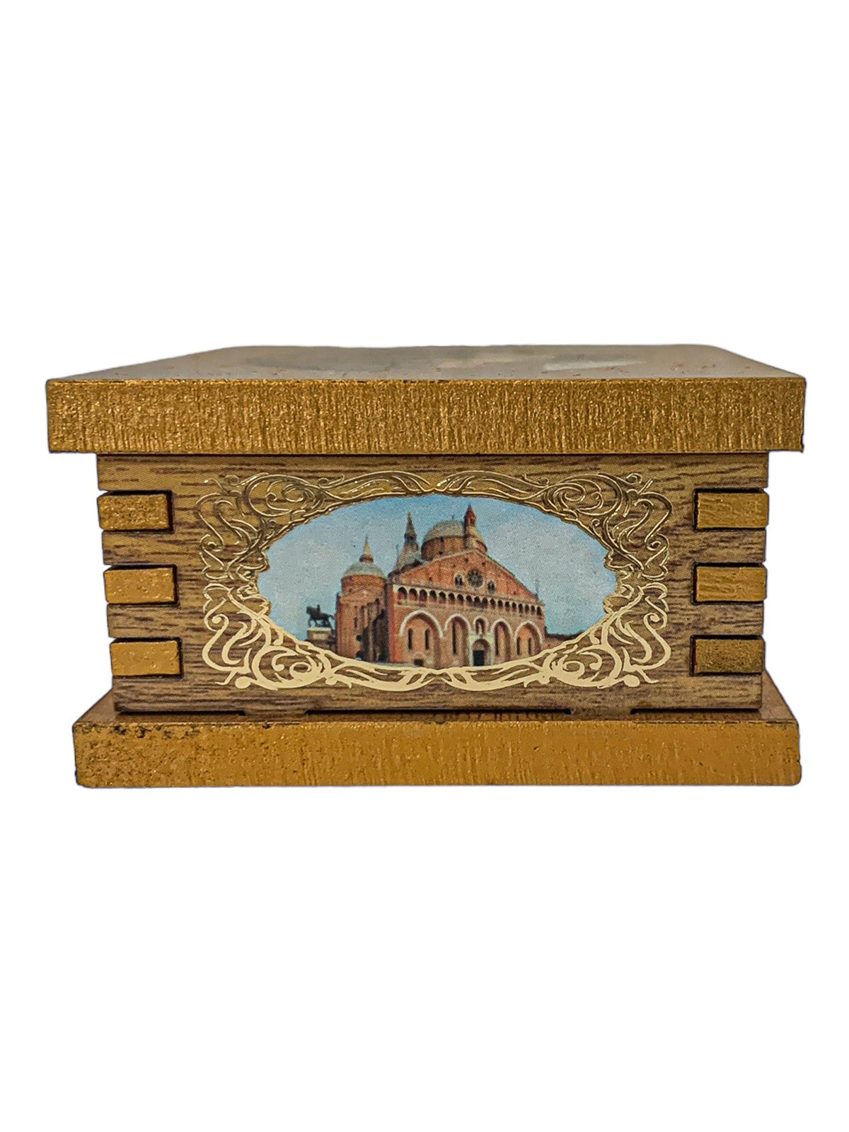 Porta Terço Italiano de Madeira Santo Antônio-TerraCotta Arte Sacra