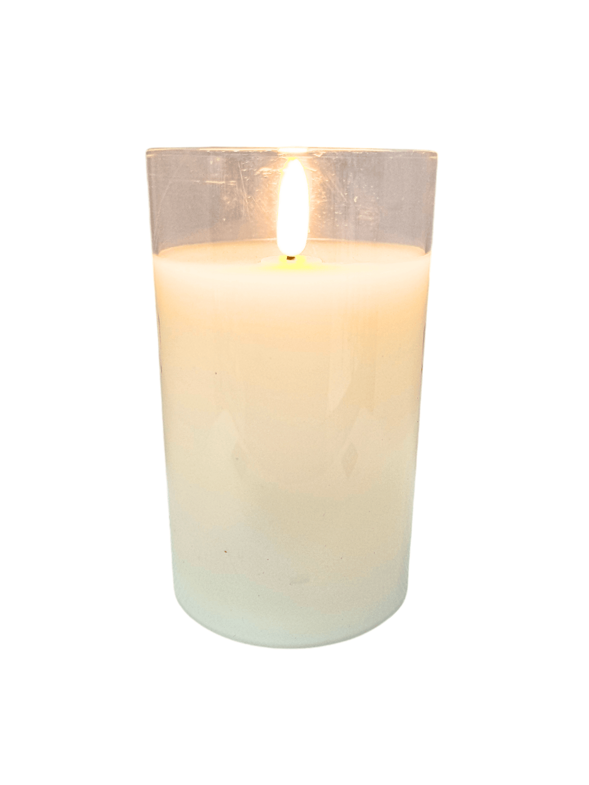 Porta Vela com Luz de Led Médio 12,5 cm-TerraCotta Arte Sacra