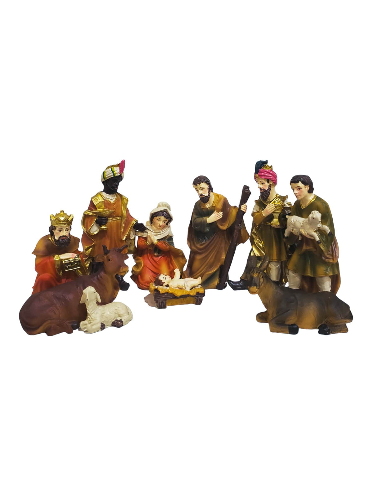 Presépio 10 Peças em Resina 12,5 cm-TerraCotta Arte Sacra