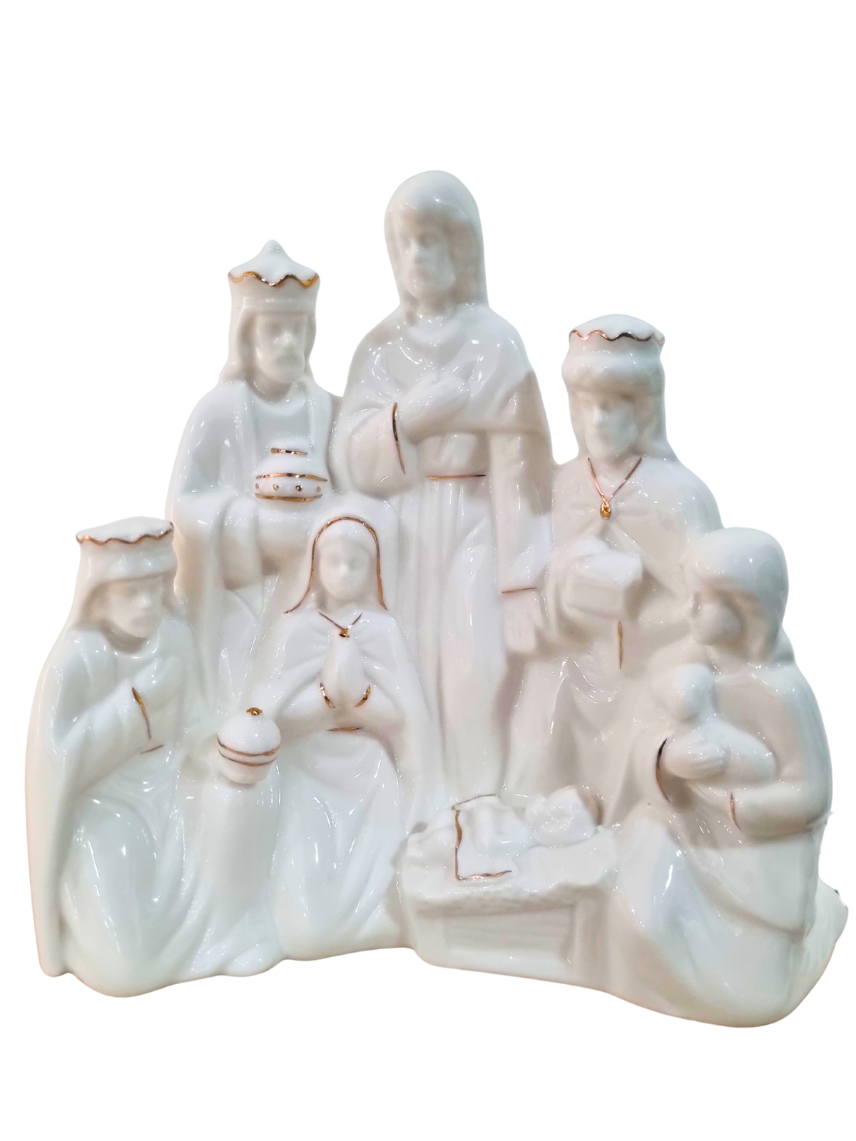 Presépio em Porcelana com Led 18 x 21 cm-TerraCotta Arte Sacra
