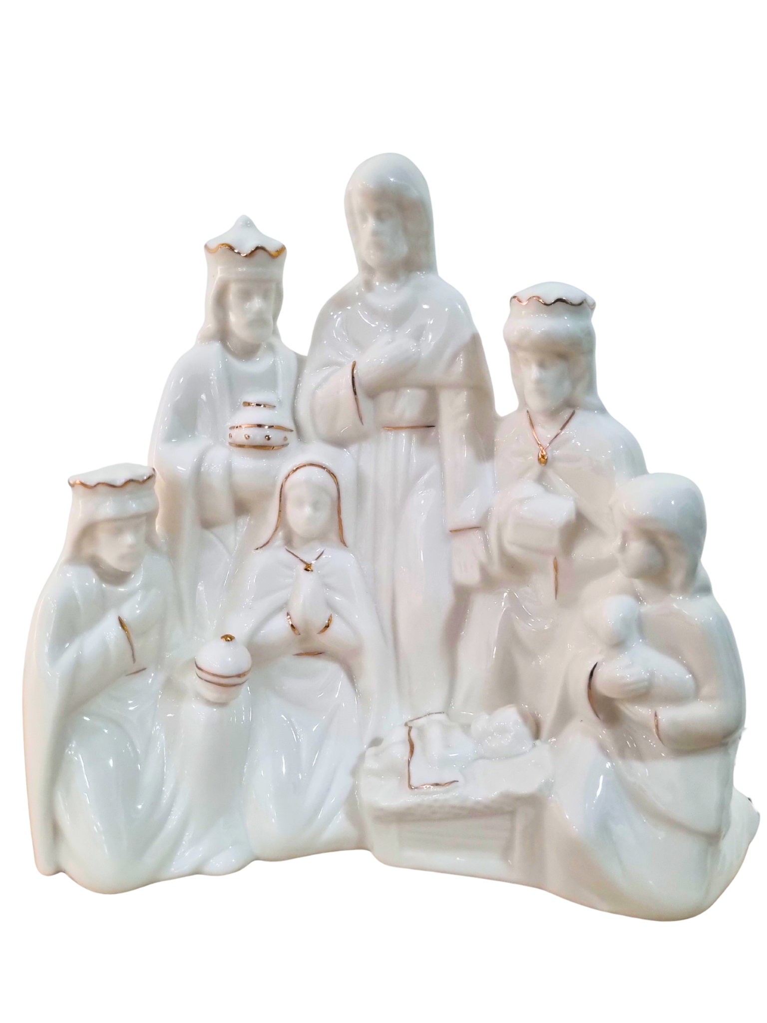 Presépio em Porcelana com Led 18 x 21 cm-TerraCotta Arte Sacra
