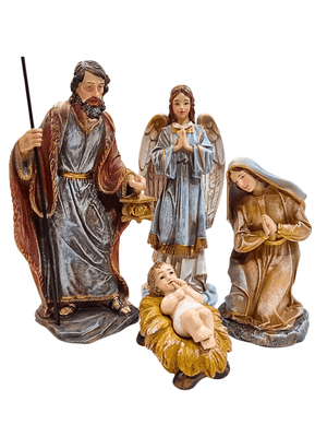 Presépio em Resina Colorido 11 Peças 20 cm-TerraCotta Arte Sacra