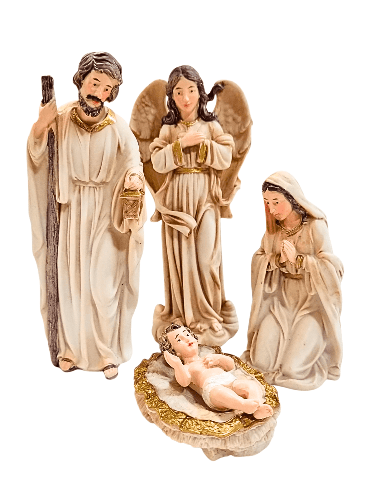 Presépio em Resina Cor Marfim 13 cm-TerraCotta Arte Sacra