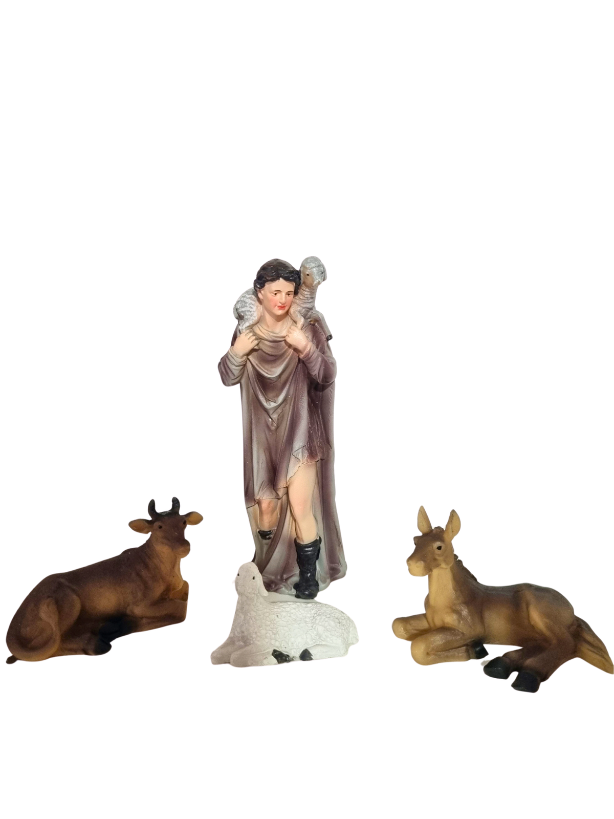 Presépio em Resina Esverdeado 11 peças 13 cm-TerraCotta Arte Sacra