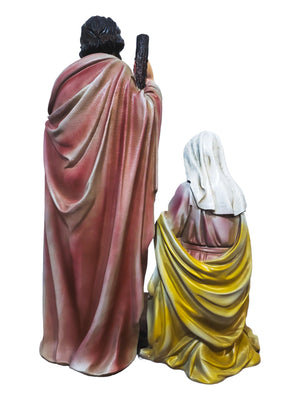 Presépio em Resina Esverdeado 45 cm com 3 peças-TerraCotta Arte Sacra