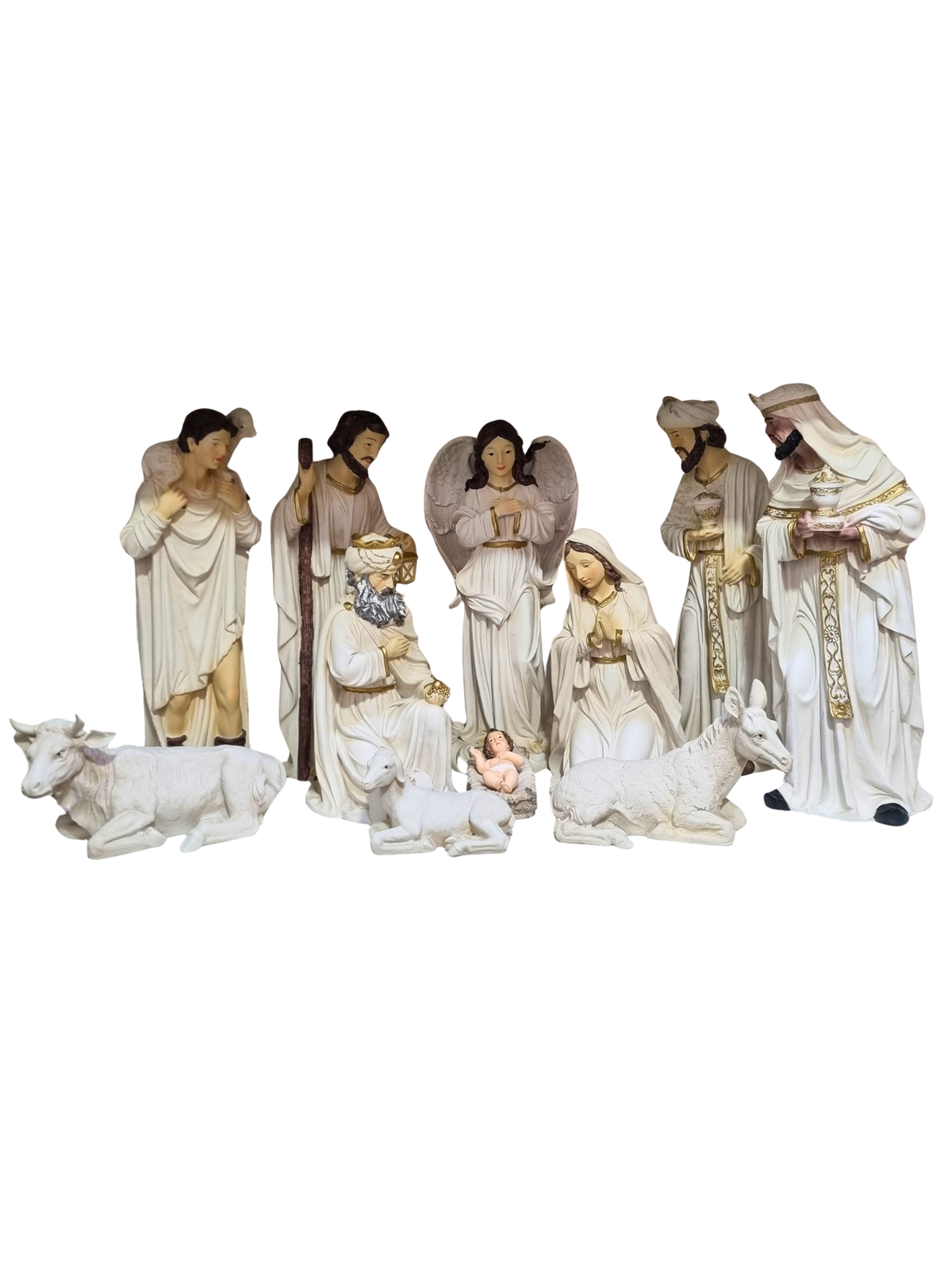 Presépio em Resina Marfim 45 cm 11 peças-TerraCotta Arte Sacra