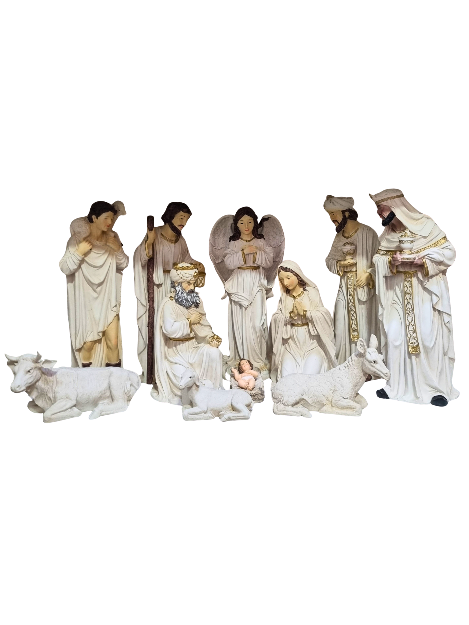 Presépio em Resina Marfim 45 cm 11 peças-TerraCotta Arte Sacra