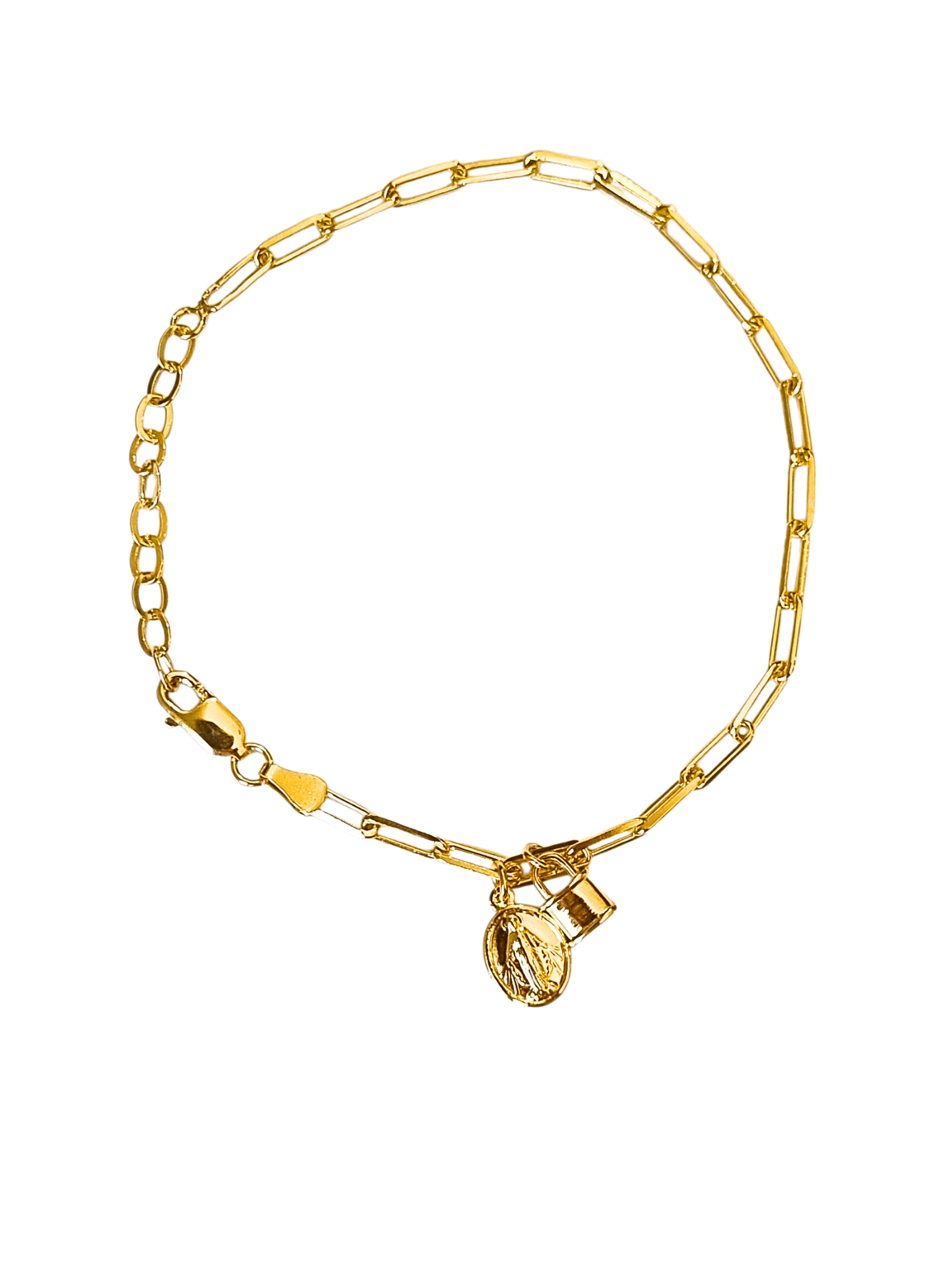 Pulseira Cadeia de Consagração Nossa Senhora das Graças em Prata de Lei 925 e Banho de Ouro 18 K-TerraCotta Arte Sacra