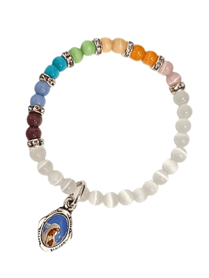Pulseira Infantil de Cristal de Murano Colorido Made in Portugal-TerraCotta Arte Sacra