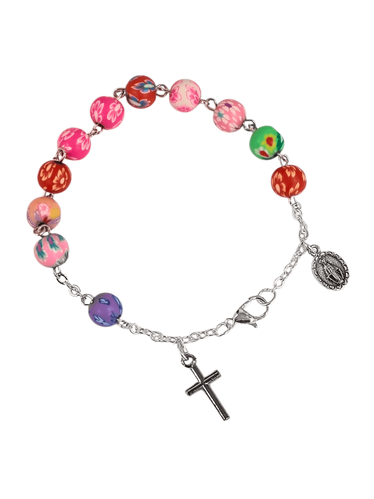 Pulseira Italiana de Polietileno 8 mm-TerraCotta Arte Sacra