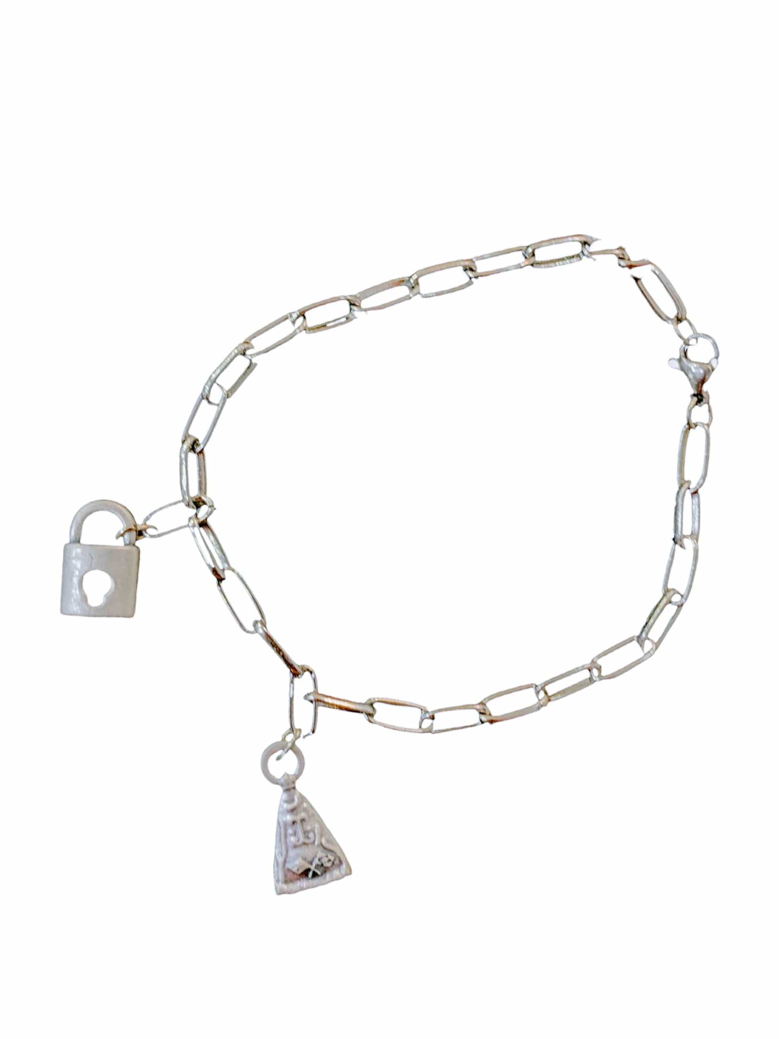 Pulseira de Inox Nossa Senhora Aparecida-TerraCotta Arte Sacra