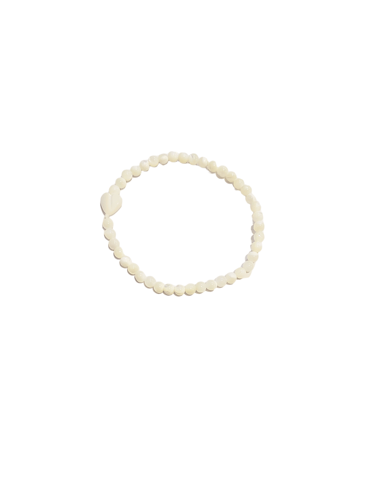 Pulseira de Madrepérola com Coração-TerraCotta Arte Sacra