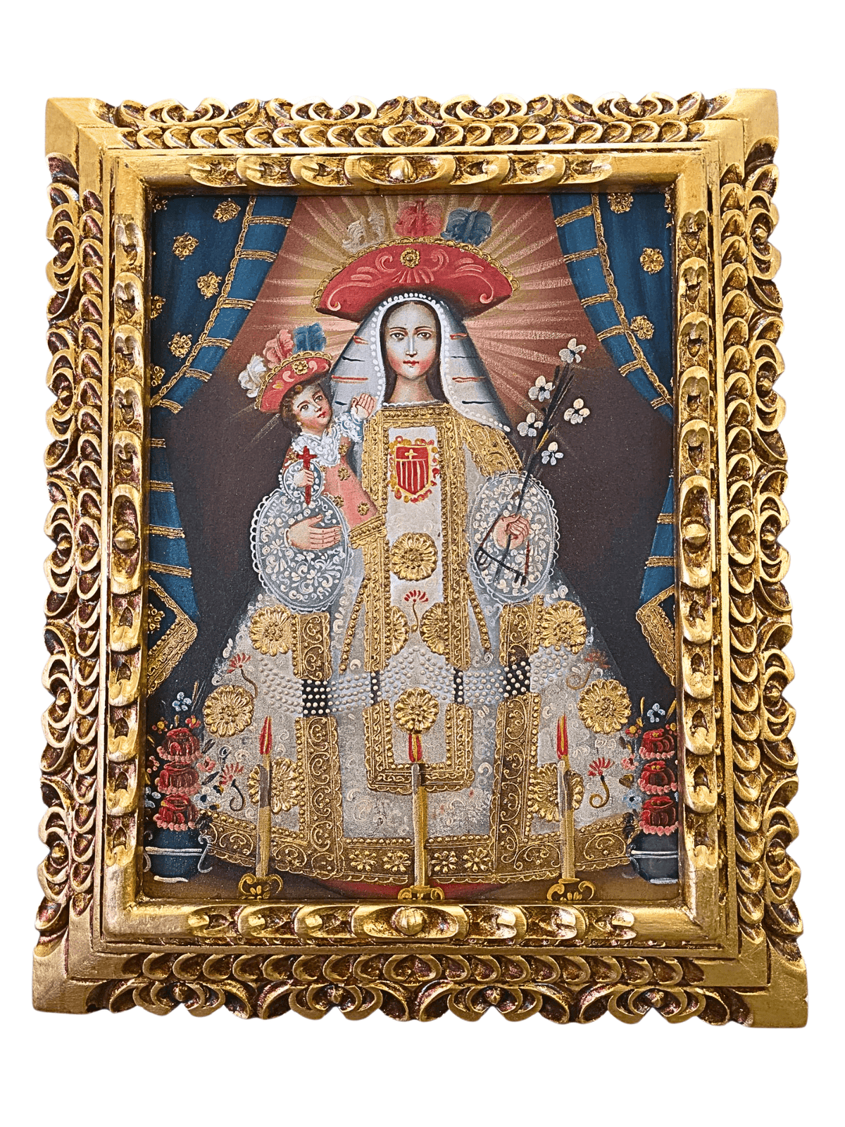 Quadro Cusquenho Nossa Senhora das Mercês-TerraCotta Arte Sacra