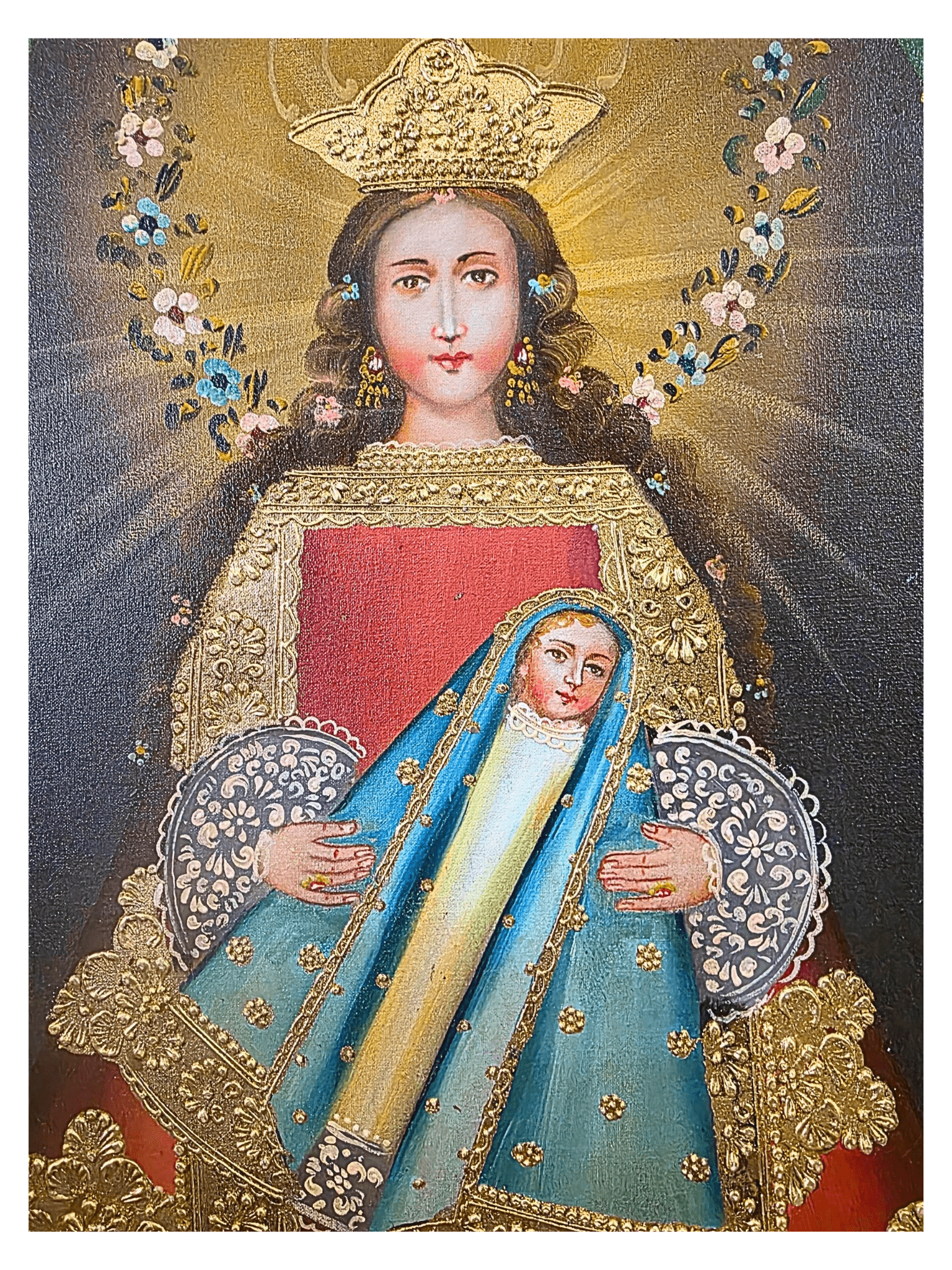 Quadro Cusquenho Nossa Senhora de Belém-TerraCotta Arte Sacra