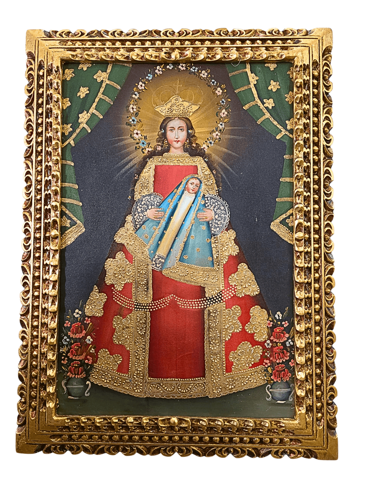 Quadro Cusquenho Nossa Senhora de Belém-TerraCotta Arte Sacra