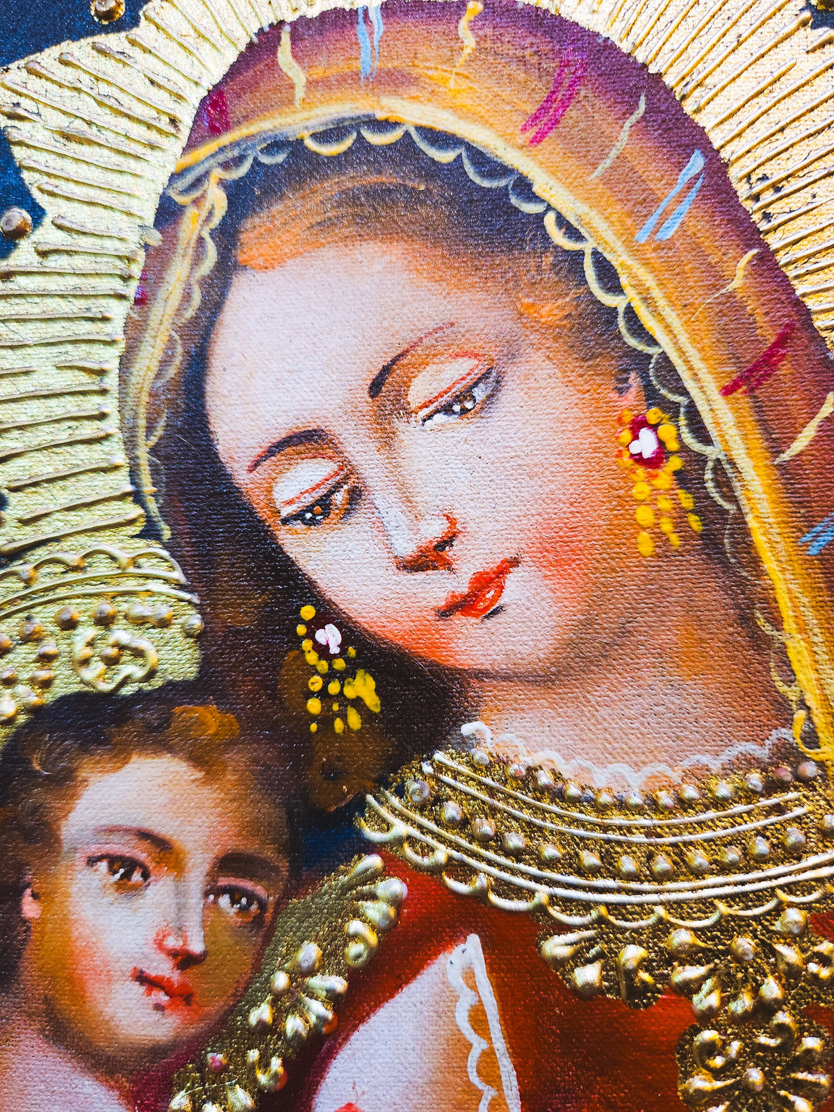 Quadro Cusquenho de Nossa Senhora do Leite-TerraCotta Arte Sacra