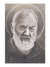 Quadro Grafite Sobre Papel Padre Pio 52x66cm-TerraCotta Arte Sacra