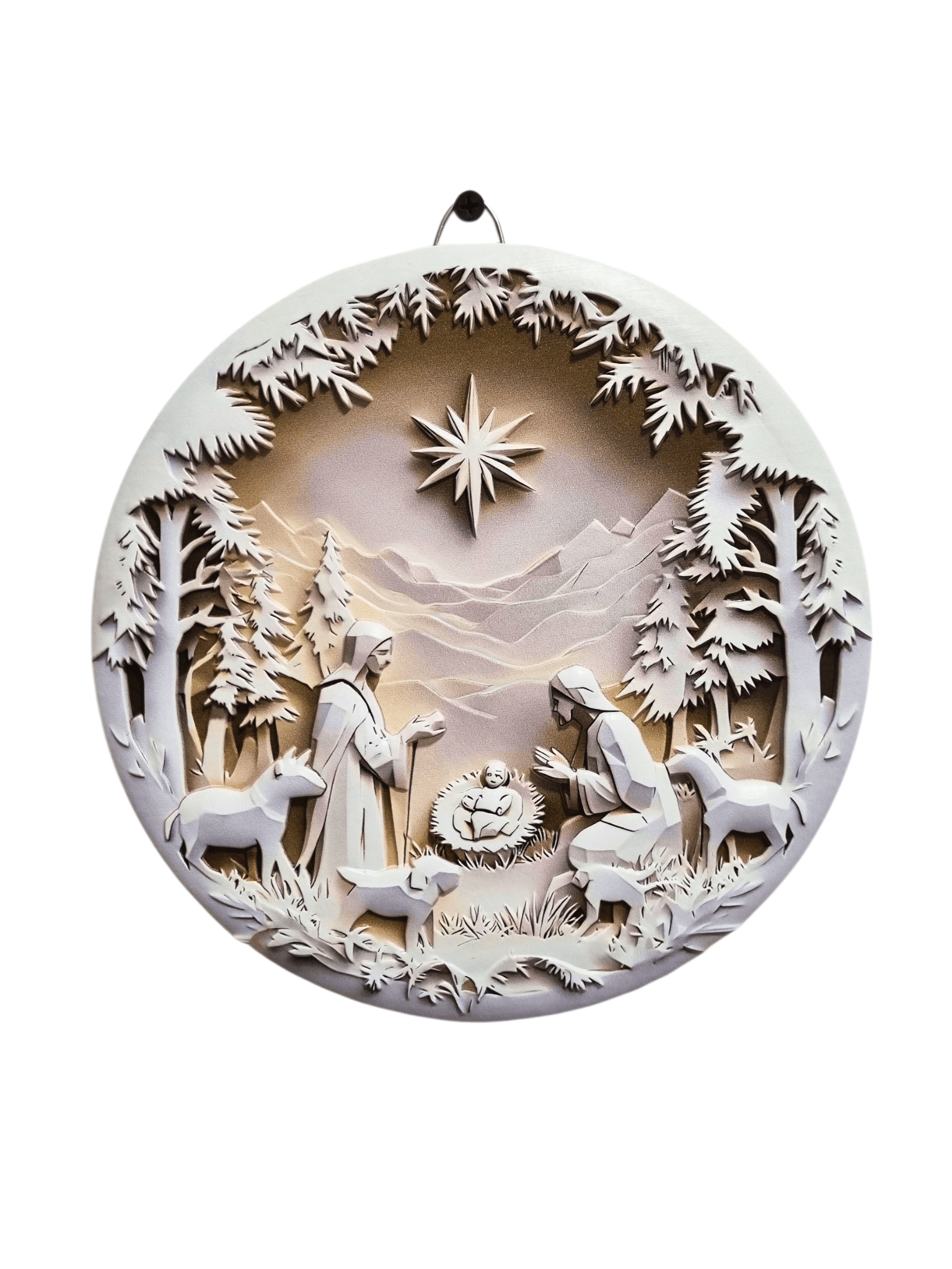 Quadro da Sagrada Família em Resina 20 cm-TerraCotta Arte Sacra