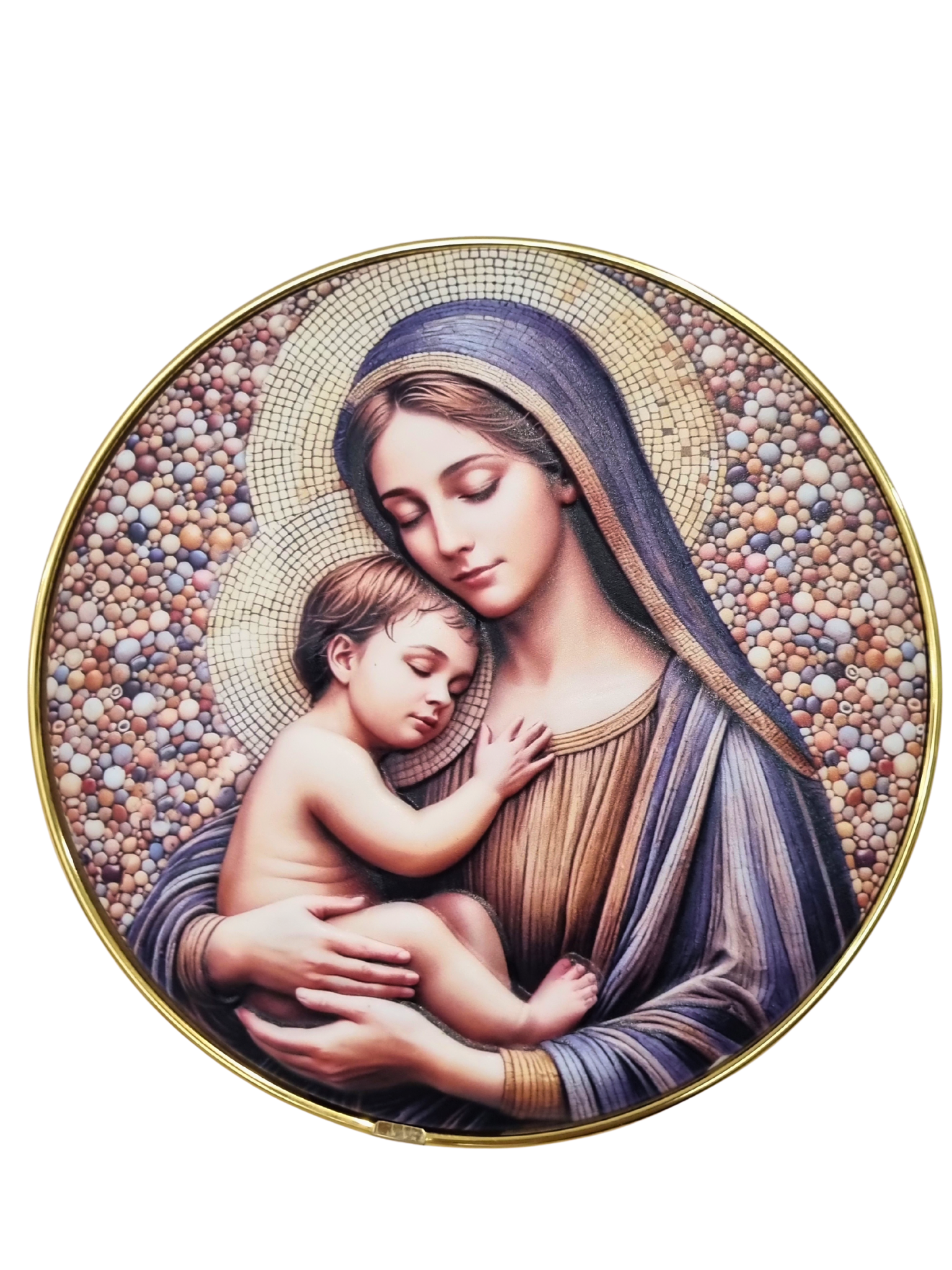 Quadro em Resina Figura Madona 20 cm-TerraCotta Arte Sacra