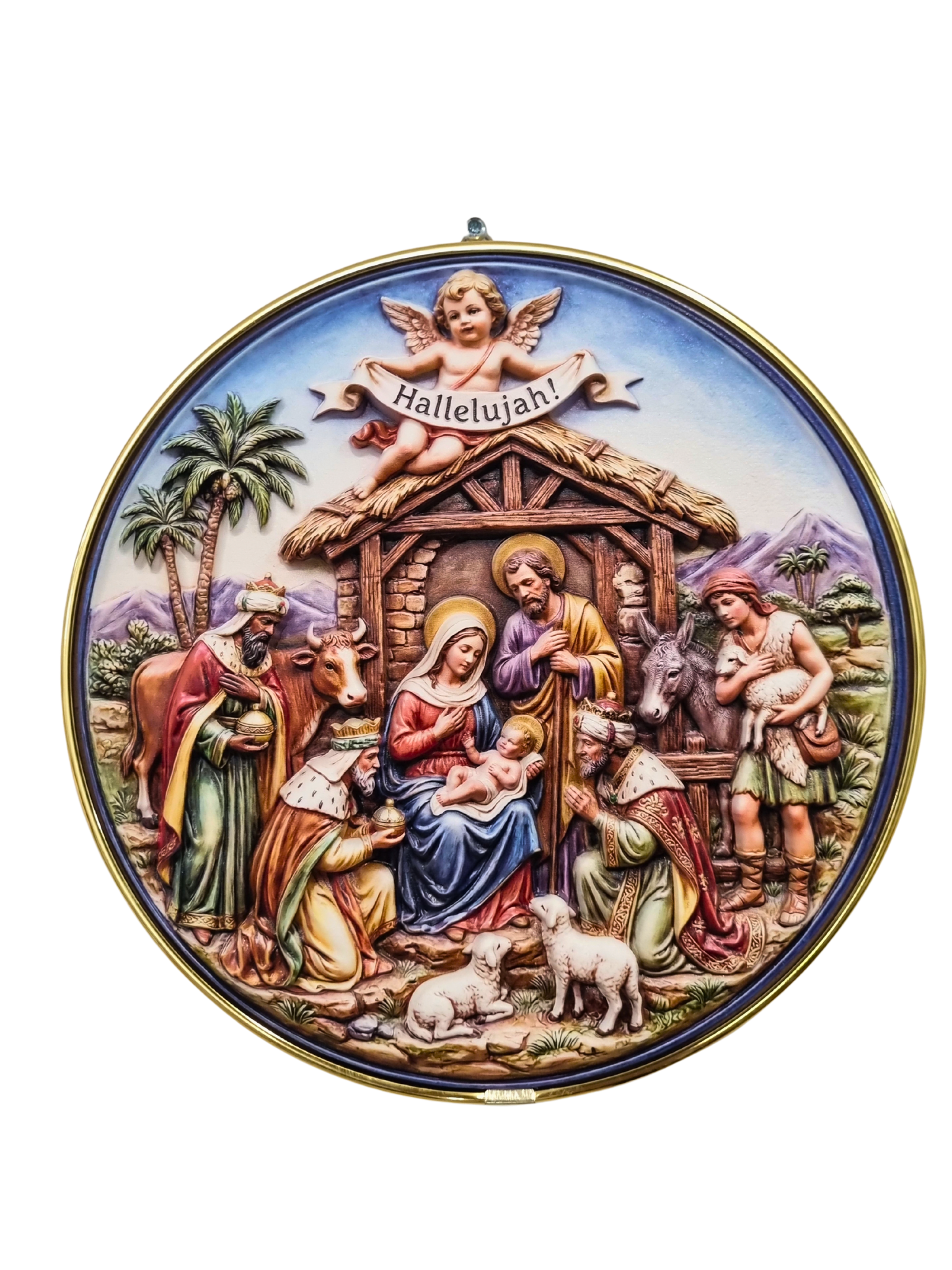 Quadro em Resina Figura Presépio 20 cm-TerraCotta Arte Sacra