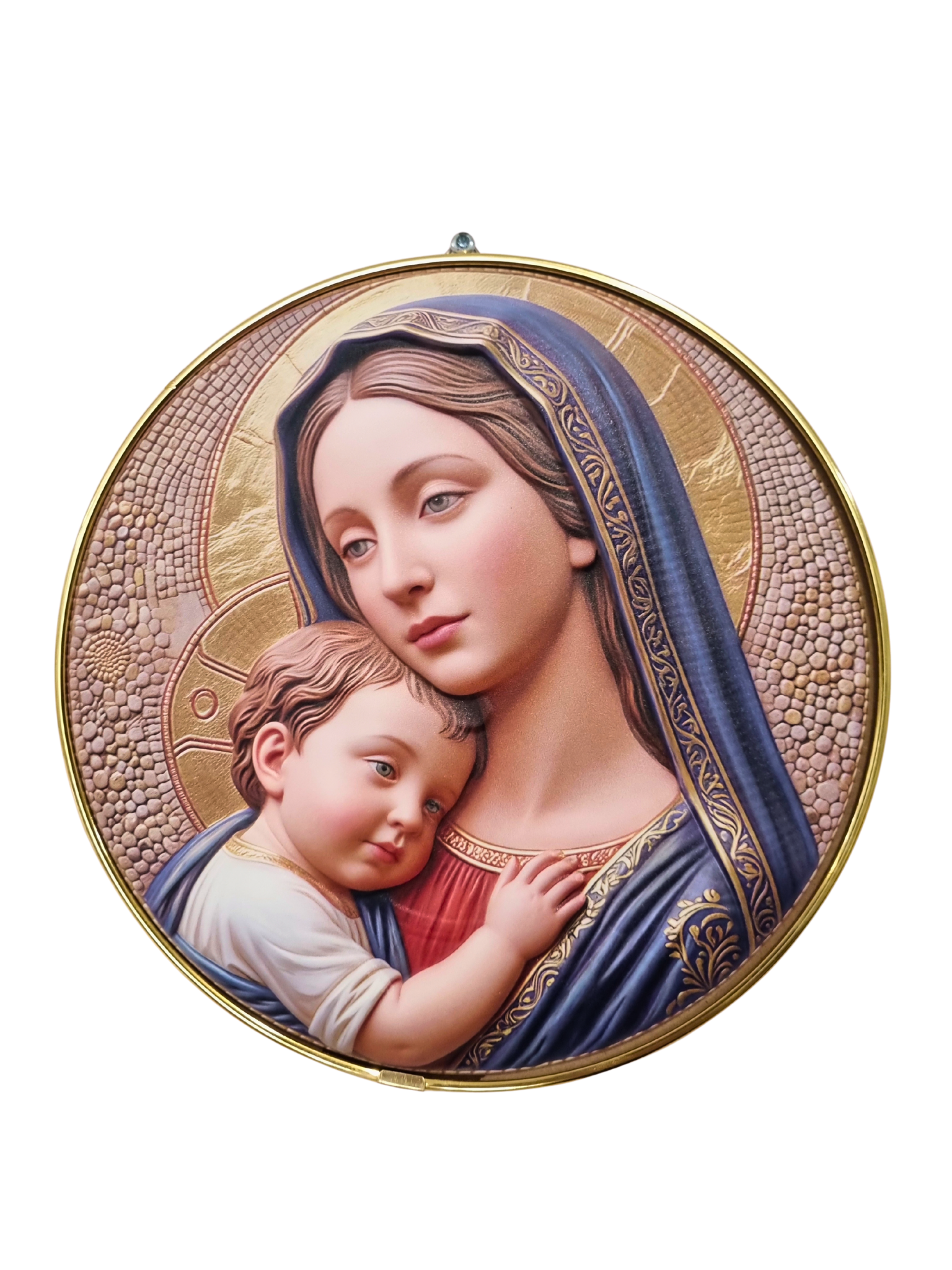 Quadro em Resina Madona 20 cm-TerraCotta Arte Sacra