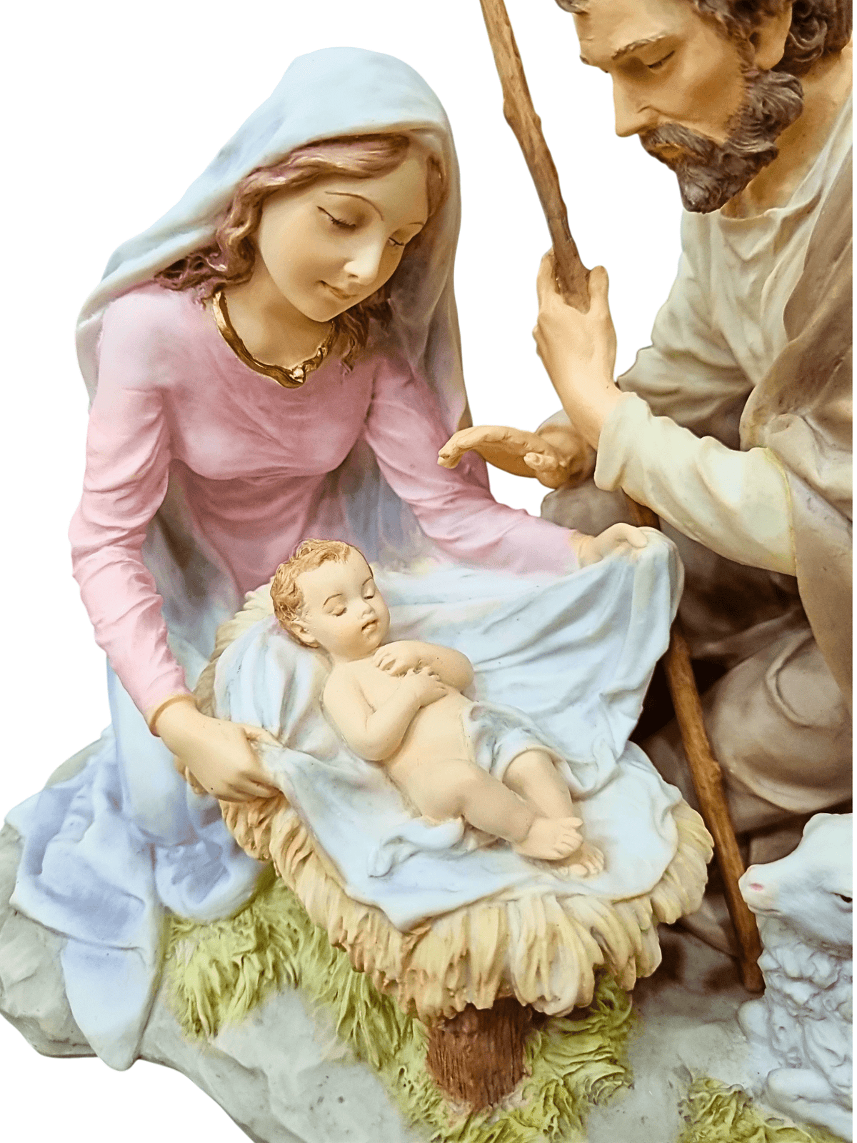 Sagrada Família Cenário Presépio em Resina 16 cm-TerraCotta Arte Sacra