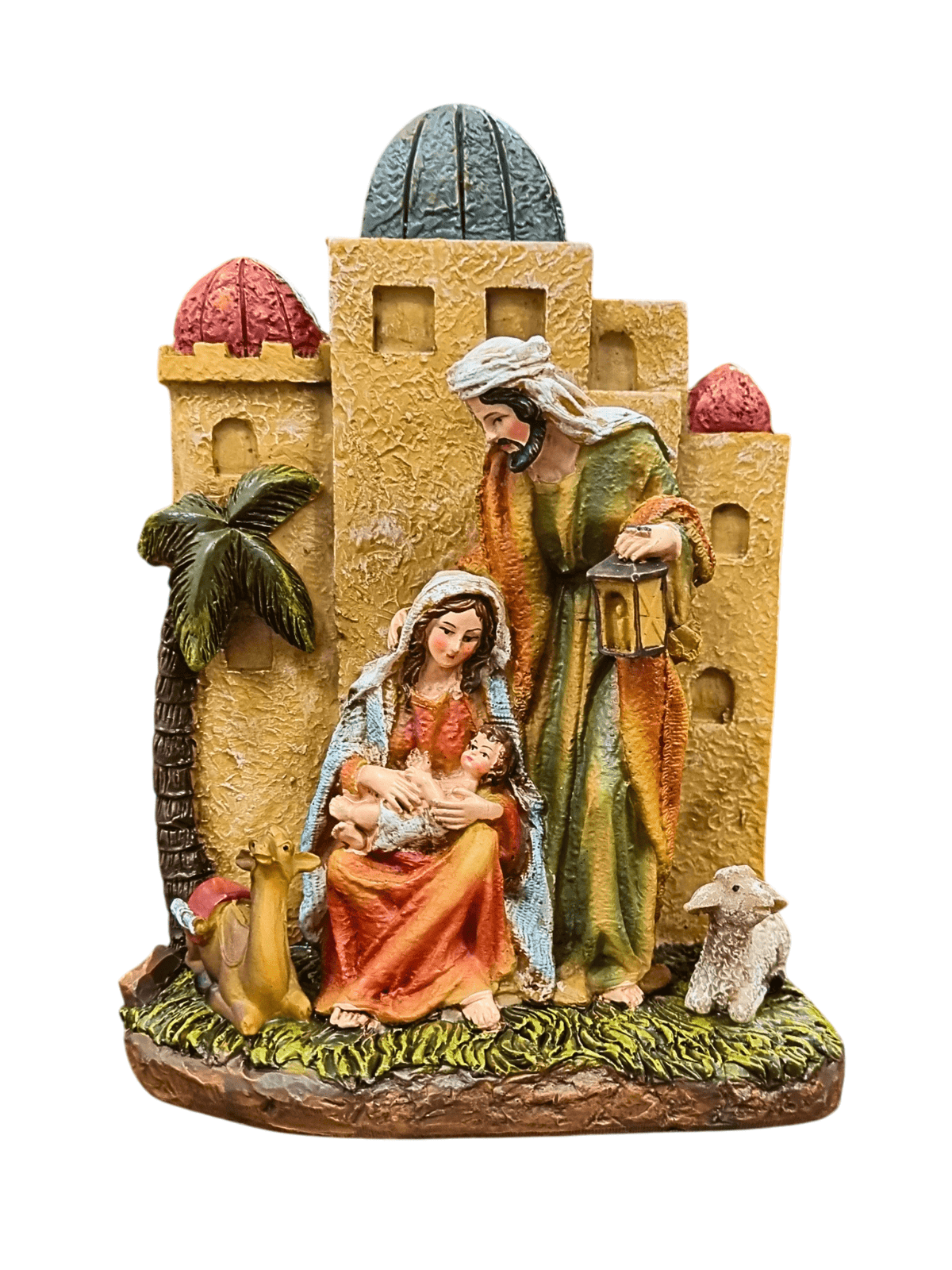 Sagrada Família Cenário com Animais 20 cm-TerraCotta Arte Sacra