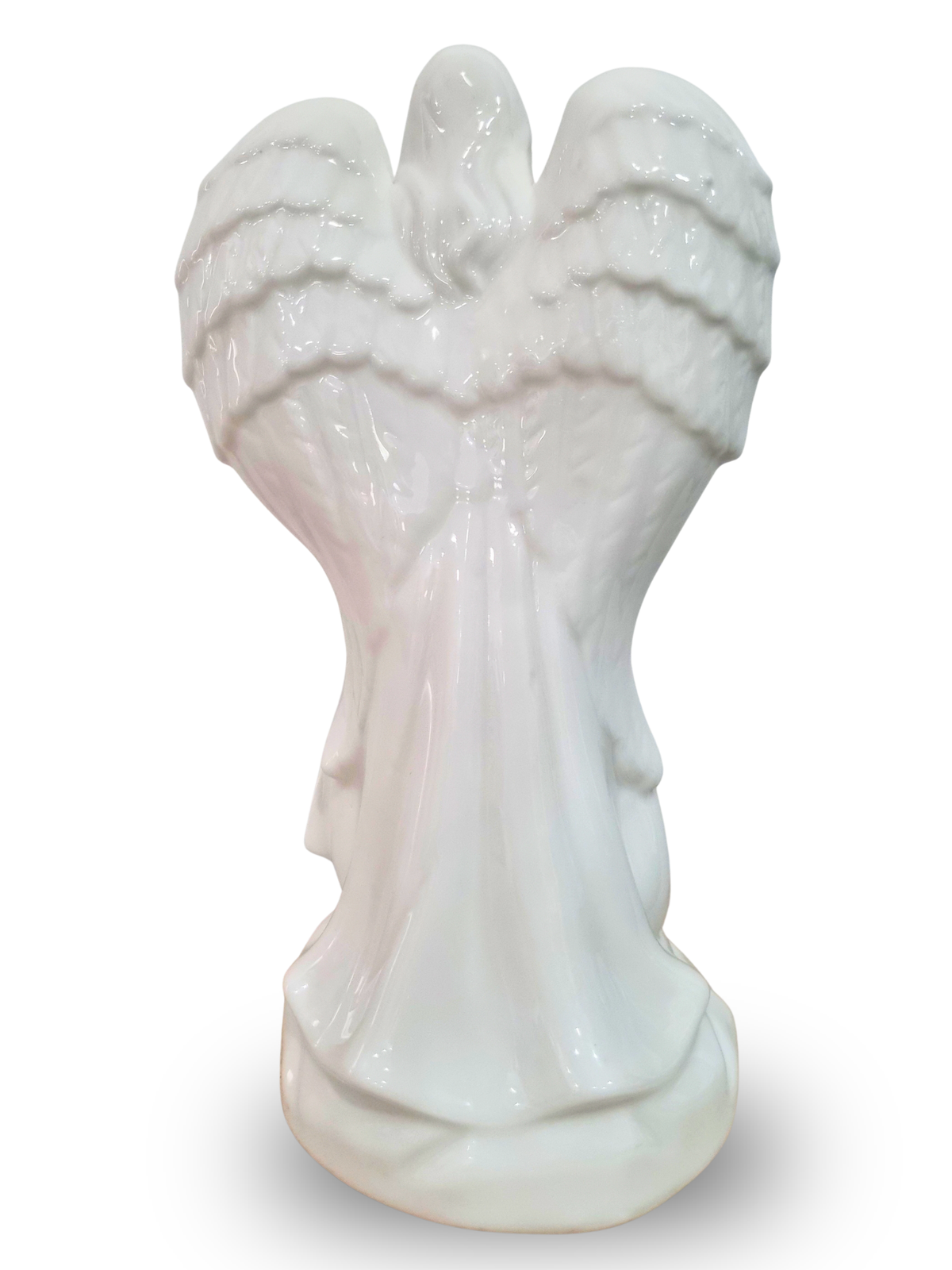Sagrada Família com Anjo em Porcelana com Led 26 x 11 cm-TerraCotta Arte Sacra