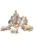 Sagrada Família com Pastor em Porcelana 8 peças 45 cm-TerraCotta Arte Sacra