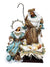 Sagrada Família com Vestes Azul-TerraCotta Arte Sacra