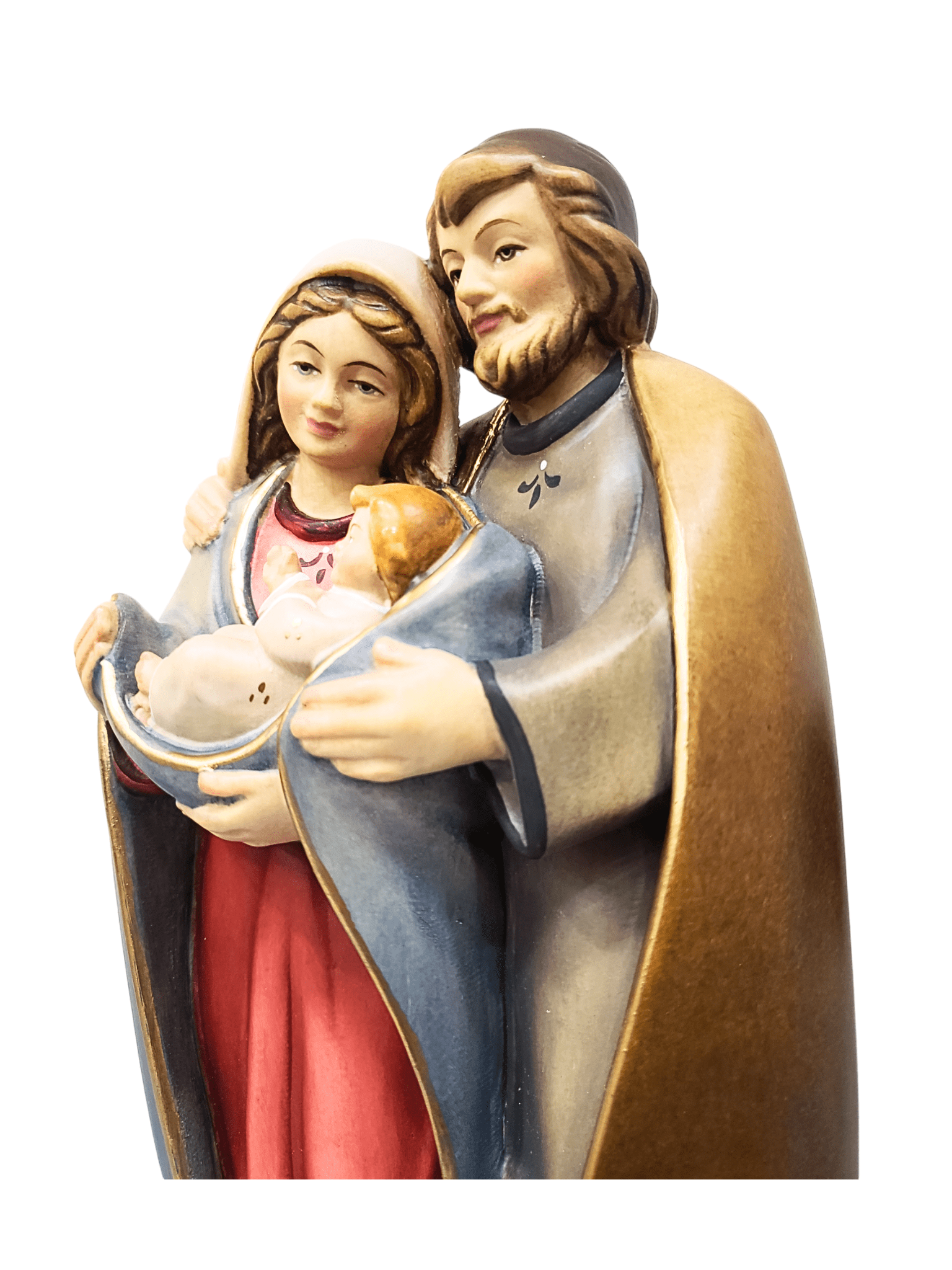 Sagrada Família de Madeira Italiana 30 cm-TerraCotta Arte Sacra