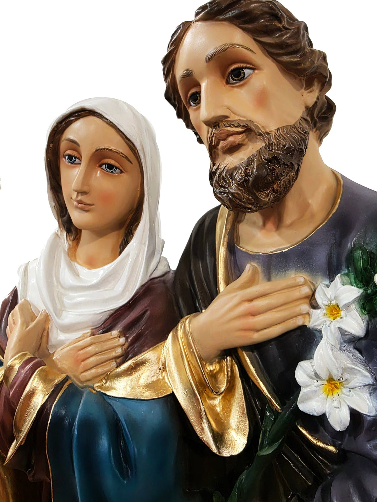 Sagrada Família em Pó de Mármore 60 cm-TerraCotta Arte Sacra