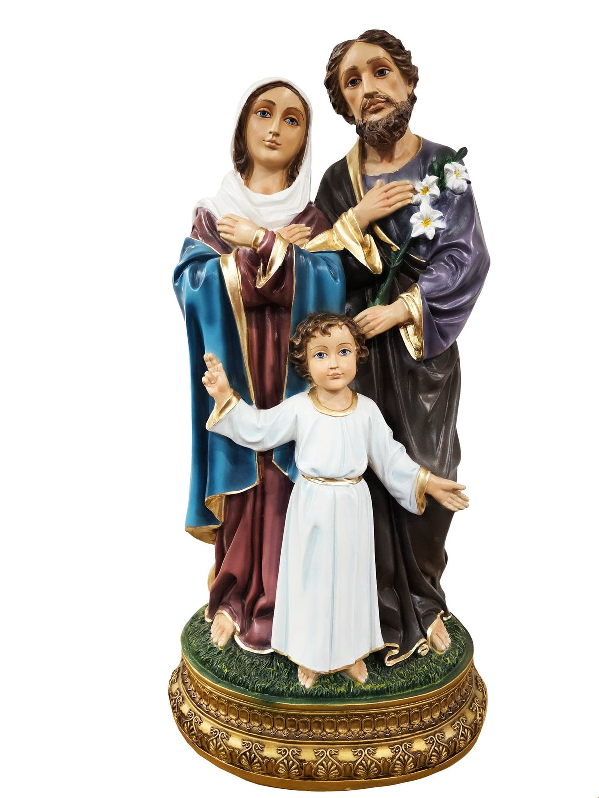 Sagrada Família em Pó de Mármore 60 cm-TerraCotta Arte Sacra