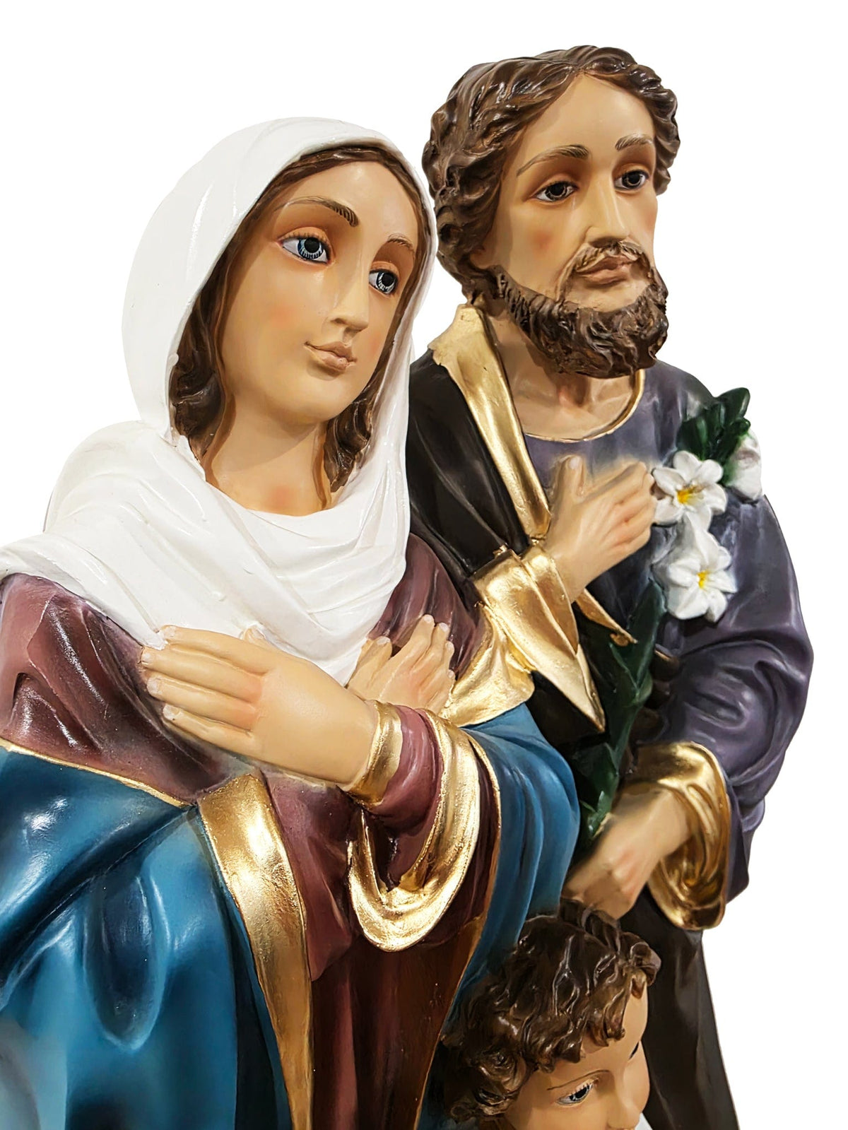 Sagrada Família em Pó de Mármore 60 cm-TerraCotta Arte Sacra