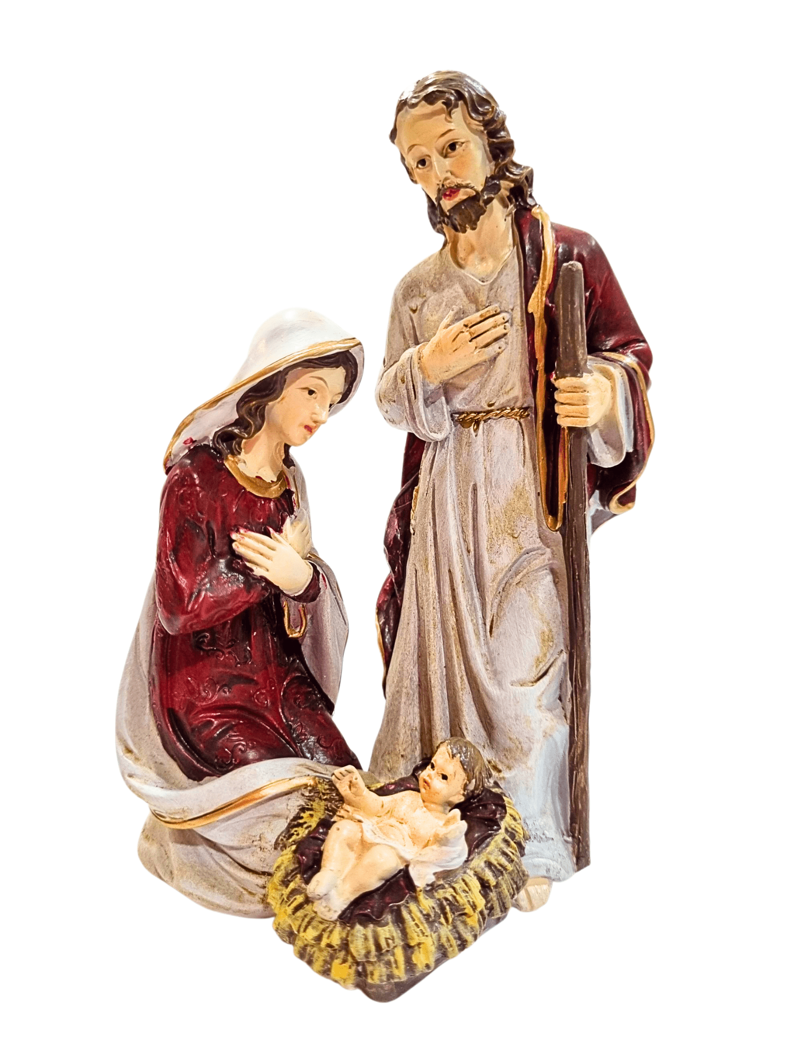 Sagrada Família em Resina 14 cm-TerraCotta Arte Sacra