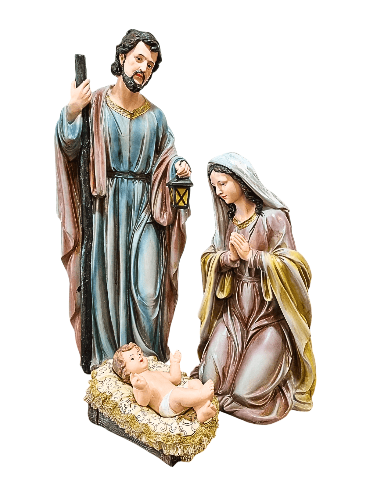 Sagrada Família em Resina 90 cm 3 Peças-TerraCotta Arte Sacra