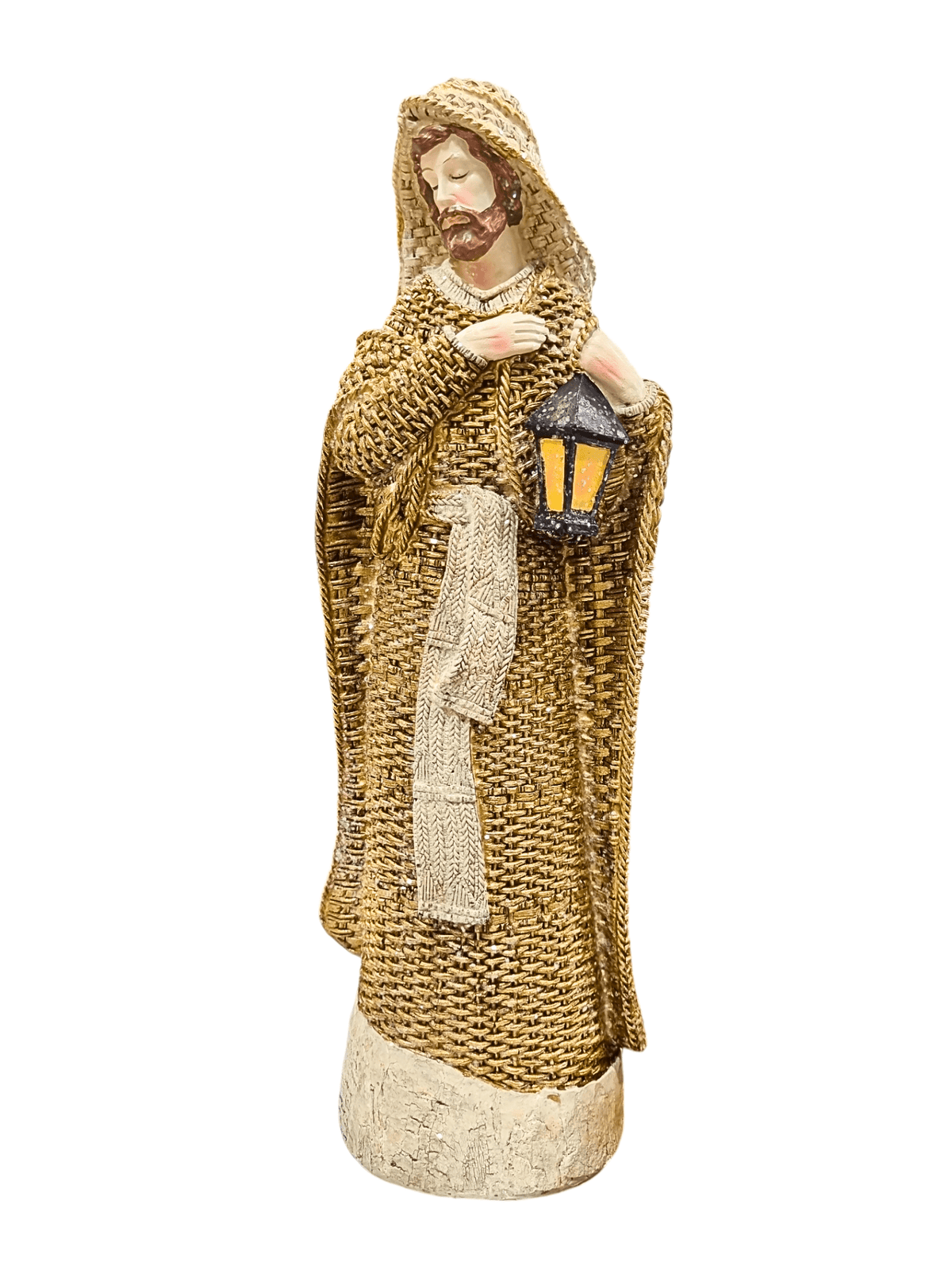 Sagrada Família em Resina com Veste Nude 3 Peças-TerraCotta Arte Sacra