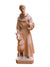 São Francisco com Lobo em Madeira 13 cm-TerraCotta Arte Sacra