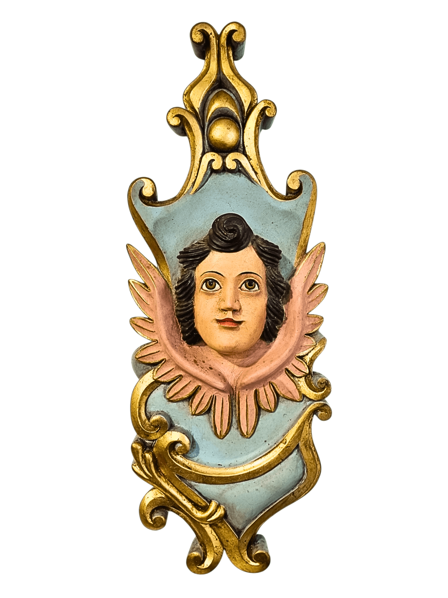 Talha de Anjo em Madeira 59 cm-TerraCotta Arte Sacra