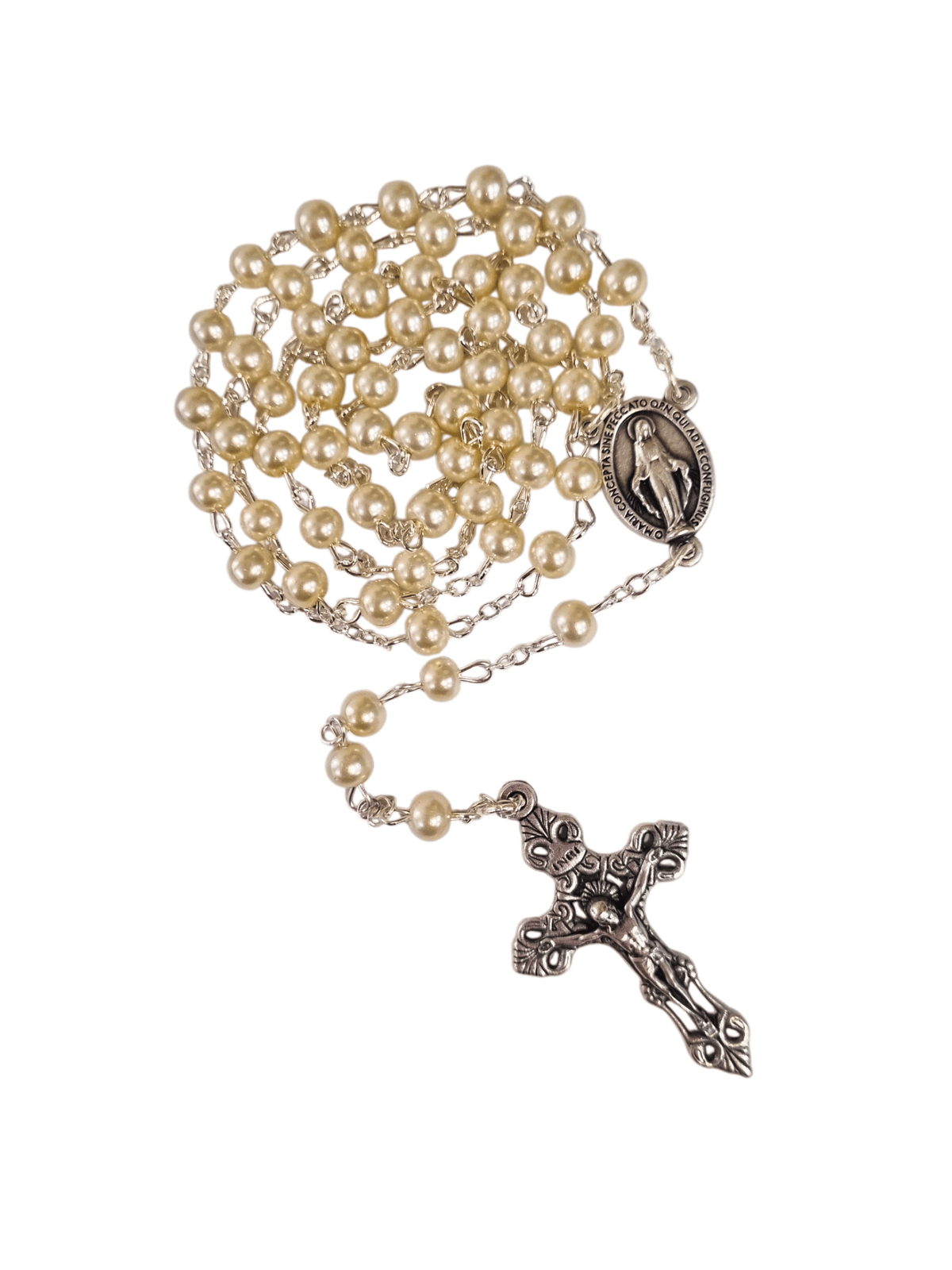 Terço Italiano Perolado 6 mm-TerraCotta Arte Sacra