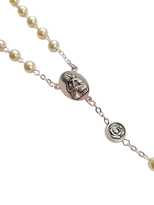 Terço Italiano Perolado Santa Terezinha 6 mm-TerraCotta Arte Sacra