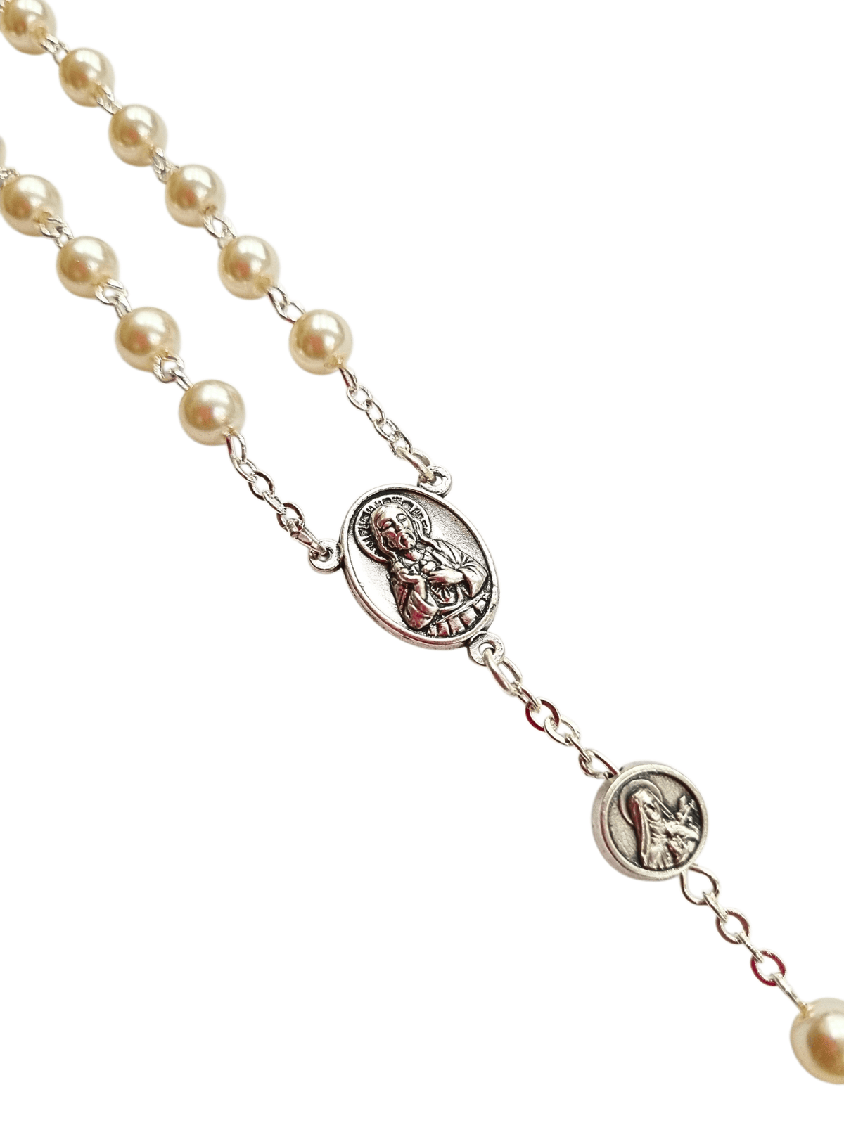 Terço Italiano Perolado Santa Terezinha 6 mm-TerraCotta Arte Sacra