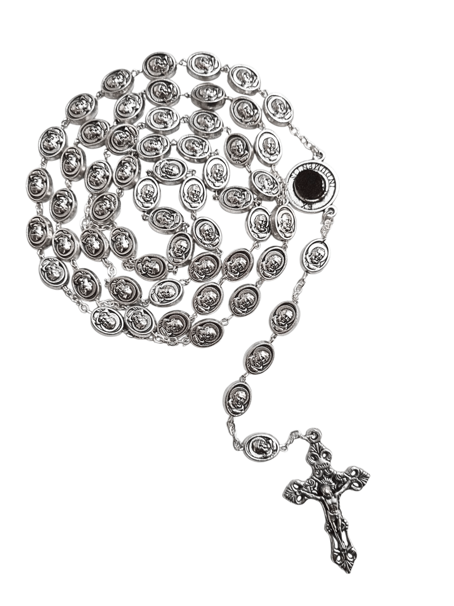 Terço Italiano de Alpaca Padre Pio 10 mm-TerraCotta Arte Sacra