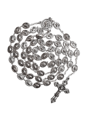 Terço Italiano de Alpaca Padre Pio 10 mm-TerraCotta Arte Sacra