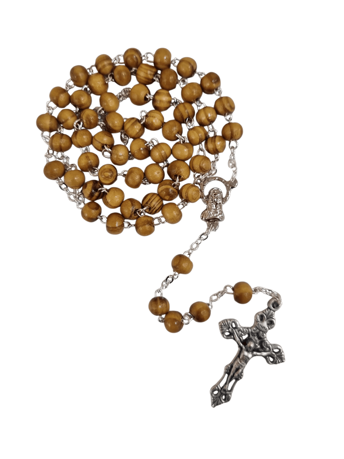 Terço Italiano de Madeira 6 mm-TerraCotta Arte Sacra