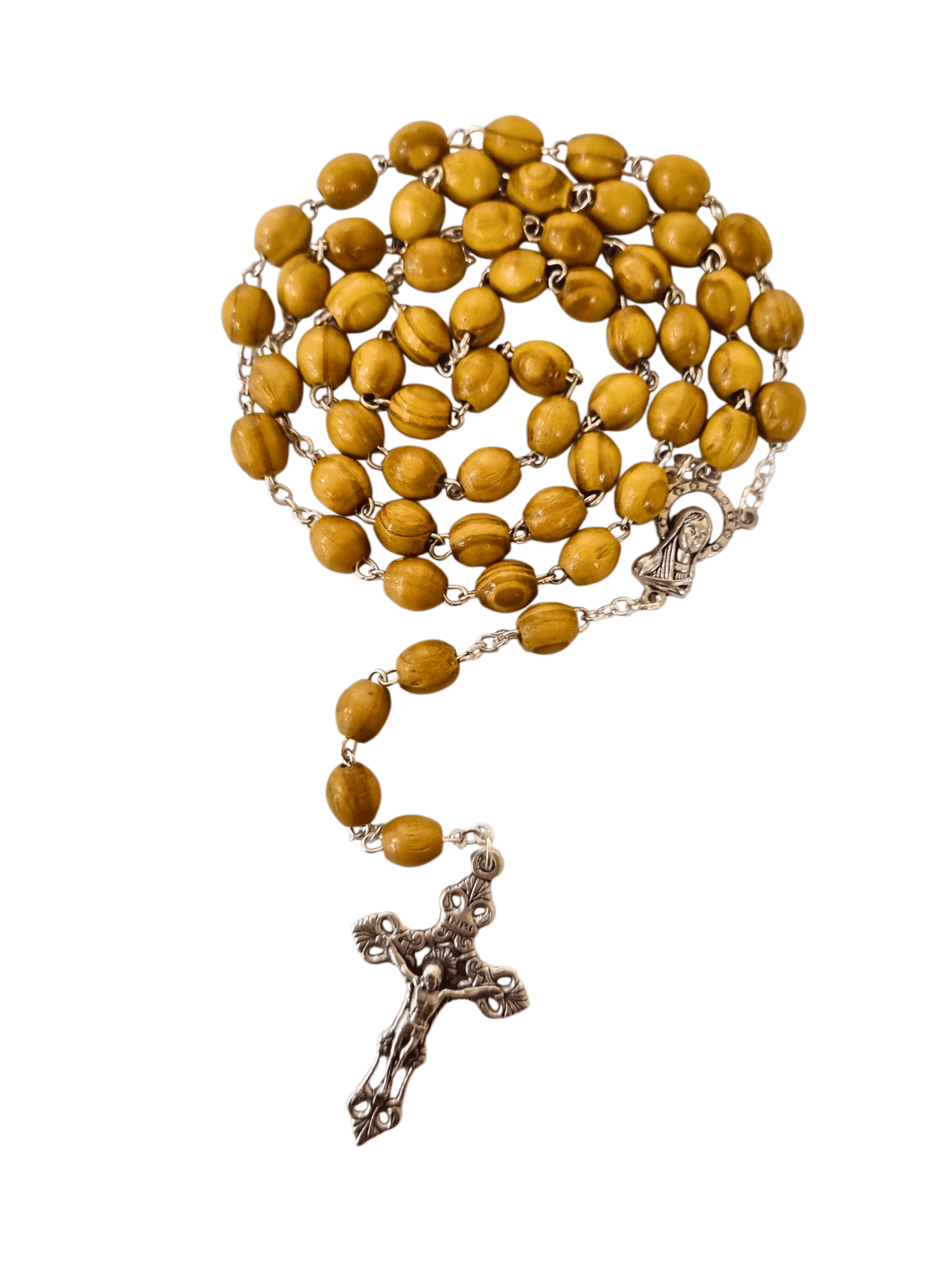 Terço Italiano de Madeira de Oliveira 6 mm-TerraCotta Arte Sacra