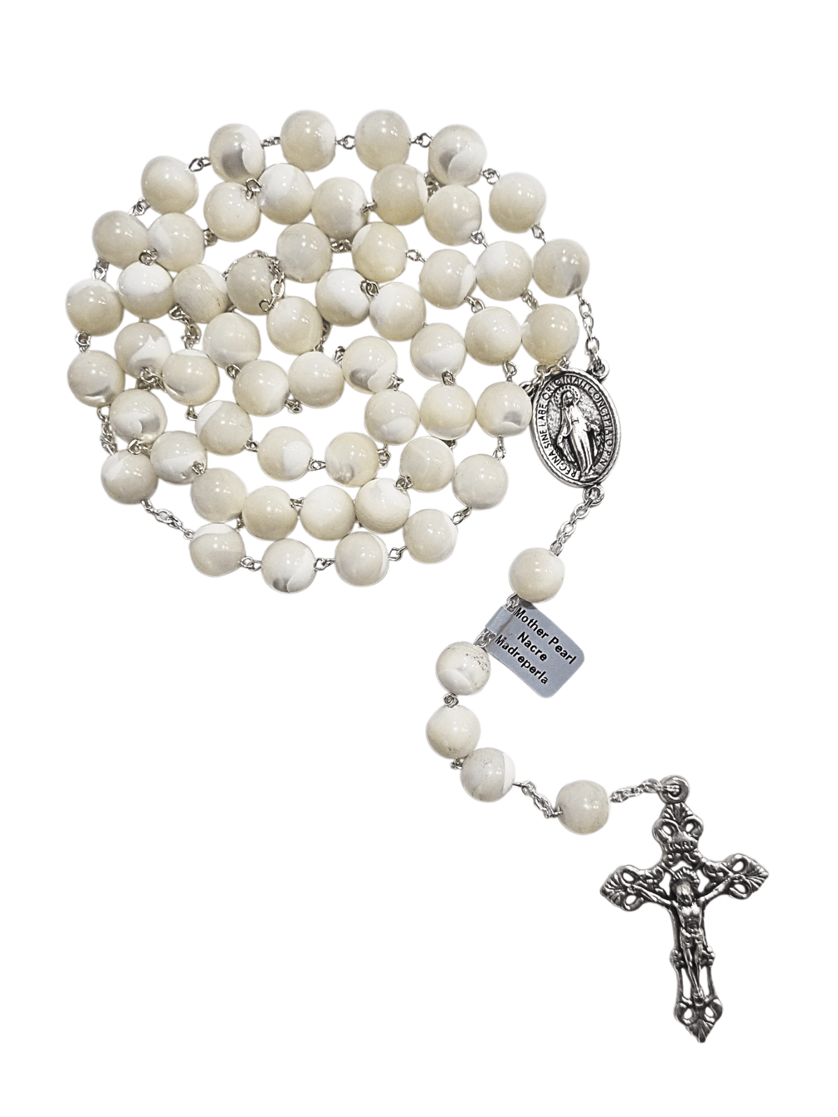 Terço Italiano de Madrepérola 10 mm-TerraCotta Arte Sacra